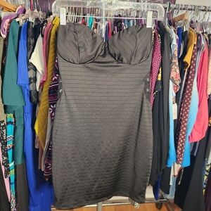 Black Strapless Dress